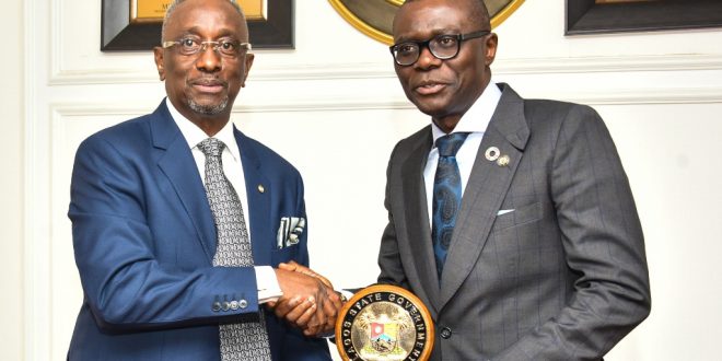 PICTURES: GOV. SANWO-OLU RECEIVES LEADERSHIP OF INSTITUTE OF DIRECTORS (IoD) NIGERIA AT LAGOS HOUSE, ALAUSA, IKEJA