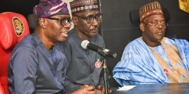 PICTURES: GOV. SANWO-OLU RECEIVES GMD OF NNPC, MALLAM MELE KYARI AT LAGOS HOUSE, ALAUSA, IKEJA