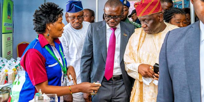 PHOTO NEWS: GOV SANWO-OLU AT THE 2019 LAGOS INTERNATIONAL TRADE FAIR, TAFAWA BALEWA SQUARE, ONIKAN