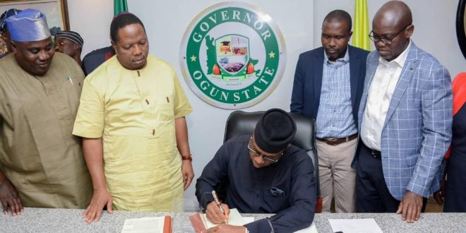 Gov. Abiodun signs 2020 Budget into law