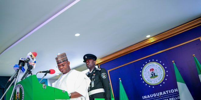 Pics As GOV YAHAYA BELLO SWORN IN FOR SECOND TENURE.