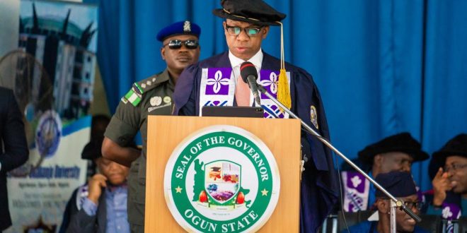 PROFER SOLUTIONS TO NIGERIA’S PROBLEMS, ABIODUN CHARGES NIGERIAN GRADUATES