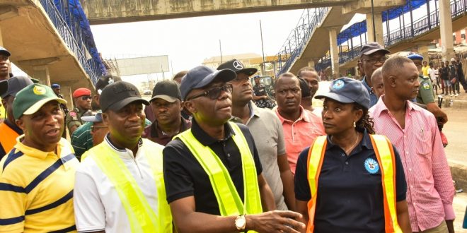 PICTURES: GOV. SANWO-OLU INSPECTS THE OSHODI-ABULE EGBA BRT CORRIDOR ON LAGOS-ABEOKUTA EXPRESSWAY