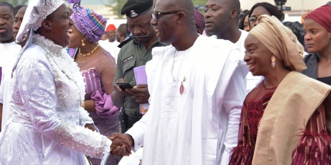 PICTURES: GOV. SANWO-OLU, FIRST LADY OF LAGOS STATE, HAMZAT AT Y2020 ANNUAL THANKSGIVING SERVICE AT LAGOS HOUSE, ALAUSA, IKEJA