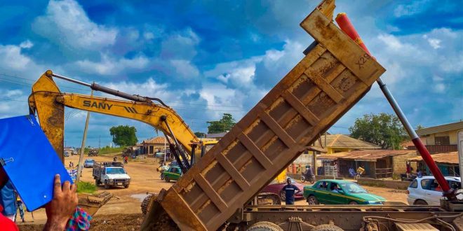 WORK RESUMES ON ABANDONED LAFENWA-ROUNDA ROAD PROJECT