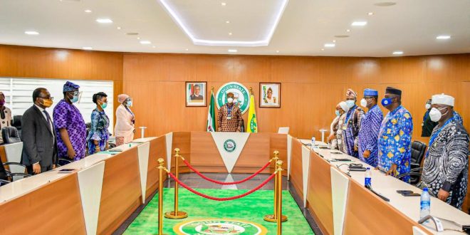 GOV. ABIODUN INAUGURATES COUNCIL ON BUSINESS ENVIRONMENT,  TASKS MEMBERS ON EASE OF DOING BUSINESS