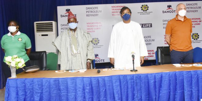 Empowerment: Dangote Refinery, NDE Train Ibjeu-Lekki Youths on Skills