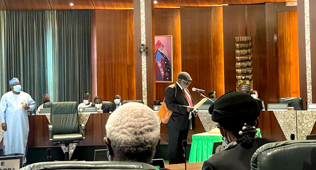 JUST IN: Justice Ariwoola Takes Oath Of Office As Acting CJN