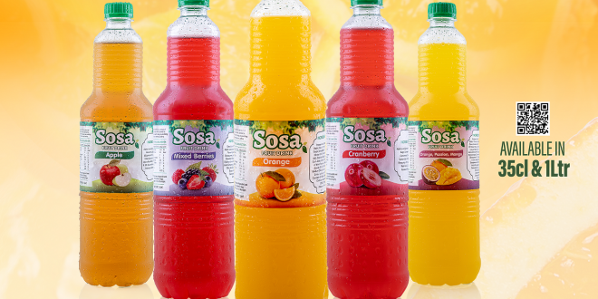 Rite Foods Ltd Expands Product Portfolio, Launches Sosa Fruit Drink