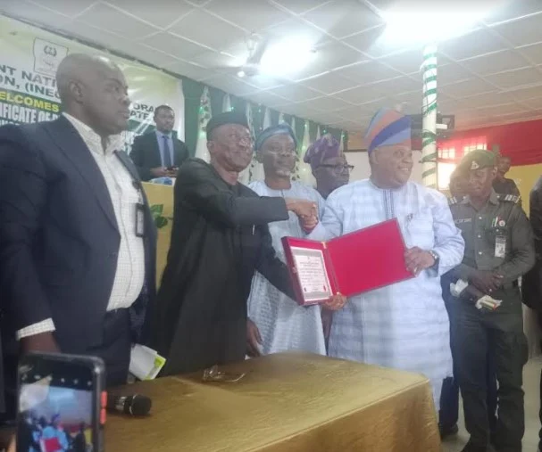 BREAKING: Adeleke receives certificate of return