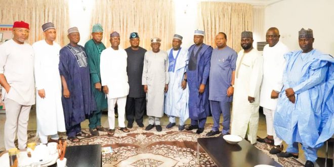 Tinubu, APC Speakers meet in Abuja  * Asiwaju explains why he picked Shettima as running mate