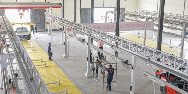 SANWO-OLU VISITS AUTOMOBILE ASSEMBLY PLANT JOINTLY SET UP WITH LAGOS GOVT