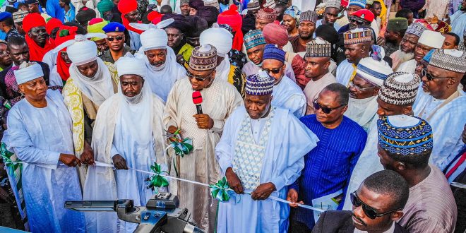 PICTURES: PANTAMI, YAHAYA, ABUBAKAR, OTHERS AT THE FEDERAL GOVERNMENT’S COMMISSIONING AND HANDOVER OF GOMBE – KALTUNGO ROAD IN GOMBE STATE