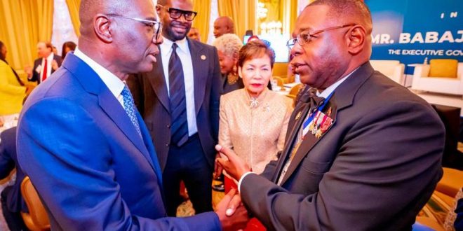 PICTURES: GOV. SANWO-OLU AT A BUSINESS DINNER HOSTED IN HIS HONOUR AT THE INTERCONTINENTAL HOTEL IN WASHINGTON