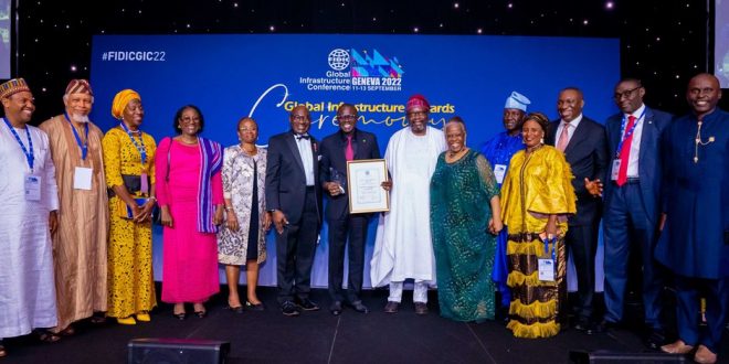 PICTURES: GOV. SANWO-OLU WINS FIDIC GLOBAL INFRASTRUCTURE PRESIDENT’S PRIZE AT THE AWARDS CEREMONY IN GENEVA, SWITZERLAND