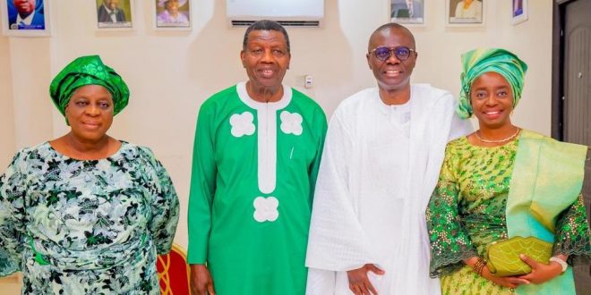 SANWO-OLU, ADEBOYE TASKS NIGERIANS ON PEACE