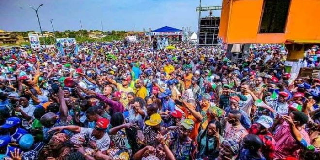 Atiku, Okowa promise to stabilize economy, unite Nigeria as thousands attend PDP rally in Osun