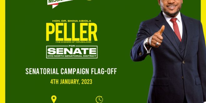 Accord National Chairman, Nalado, others to attend Shina Peller Senatorial Campaign Flag-off in Iseyin