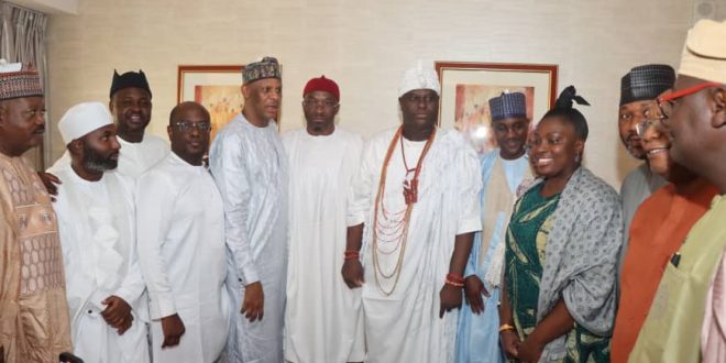 NASS LEADERSHIP: OONI HOSTS TAJUDEEN ABASS, KALU, PREACHES NATIONAL UNITY