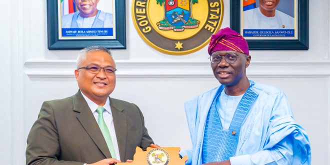 PICTURES: AIRTEL NIGERIA CEO/MD CARL RAYMOND CRUZ PAYS COURTESY CALL ON GOVERNOR SANWO-OLU