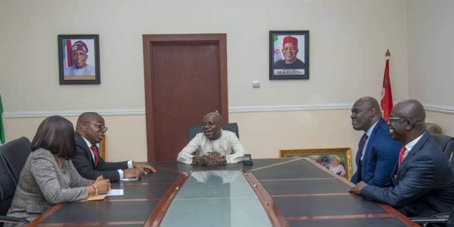 ZENITH BANK MD ONYEAGWU VISITS GOV OTTI