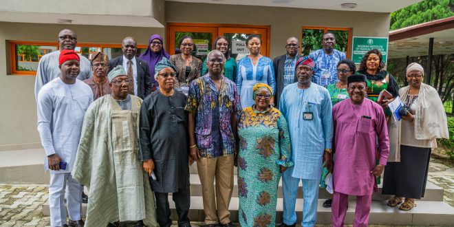 PICTURES: FASHOLA, GUREJE, OTHER NIMR FOUNDATION BOARD OF TRUSTEES  MEMBERS ON WORKING VISIT TO THE NIGERIAN INSTITUTE OF MEDICAL RESEARCH (NIMR) IN YABA, LAGOS