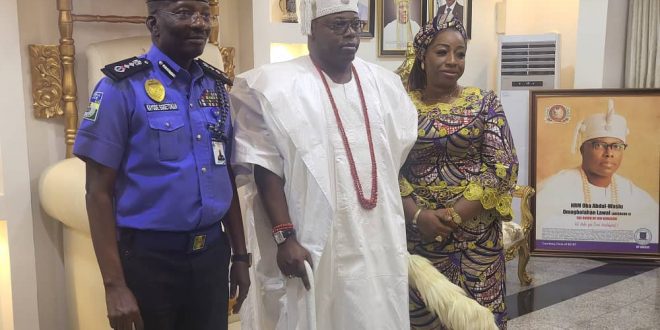 COMMUNITY POLICING: Ag. IGP EGBETOKUN PAYS COURTESY VISIT ON OBA OF LAGOS, ONIRU OF IRU KINGDOM