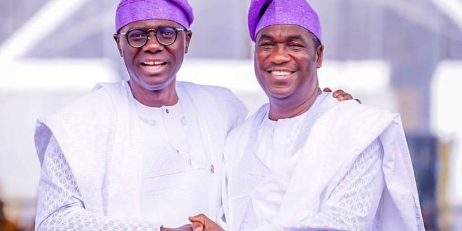 SANWO-OLU CONGRATULATES HIS DEPUTY, OBAFEMI HAMZAT AT 59