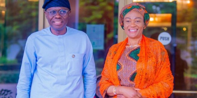 SANWO-OLU HAILS FIRST LADY, REMI TINUBU AT 63