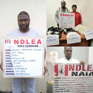 NDLEA Detains 2 Wanted Drug Barons, Intercepts Fake Currencies, Arrests Two Others for Ingesting 175 Wraps of Heroin