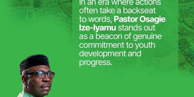 “Silent Actions, Powerful Results: Pastor Osagie Ize-Iyamu’s Legacy in Youth Development”