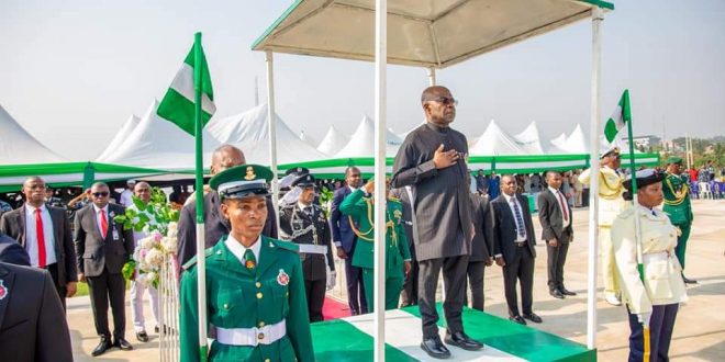 “Governor Alex Otti Pays Tribute to Fallen Heroes at 2024 Armed Forces Remembrance Day”