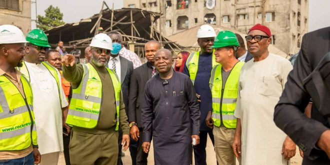 “Gov Otti Commends Julius Berger’s Progress on Port Harcourt Road, Eyes December 2024 Completion”