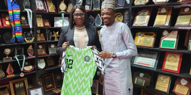 Dabiri-Erewa hails Ahmed Musa for being a great mentor, philanthropist