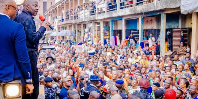 Governor Otti Urges Acceleration of Road Projects in Aba Amidst Impending Rainy Season