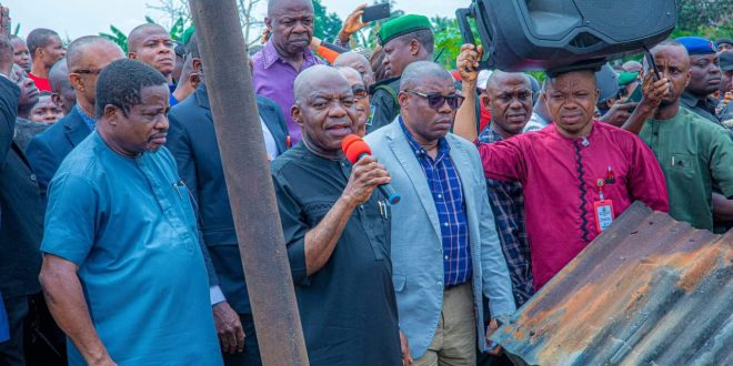 Governor Otti Inspects Fire-Ravaged Ehere Market, Vows Comprehensive Revitalization