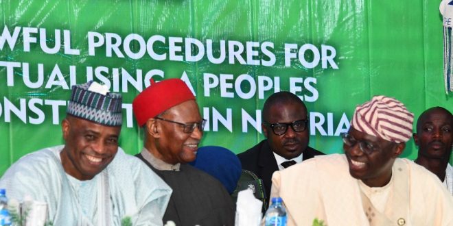 GOV. SANWO-OLU ATTENDS THE NATIONAL DIALOGUE ON THE CONSTITUTIONAL FUTURE OF NIGERIA IN HONOUR OF PROF. BEN NWABUEZE, HELD AT NIIA, VICTORIA ISLAND, MONDAY, 18 MARCH, 2024