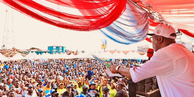 “Governor Aiyedatiwa Kicks Off Campaign Trail with Enthusiastic Reception in Ifedore”