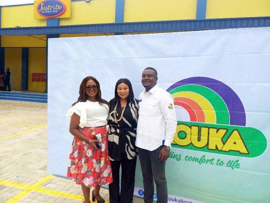 Ibadan Excited as Sola Sobowale, Mouka’s Brand Ambassador, Graces Justrite’s Store Opening