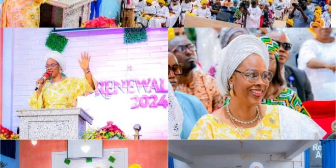 “Ekiti First Lady Encourages Resilience Amidst Nigeria’s Challenges: Calls on Christian Women to Uphold Hope and Diligence”