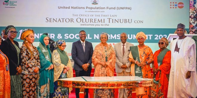 First Lady Oluremi Tinubu Urges Stronger Laws and Punishments to Combat Gender-Based Violence