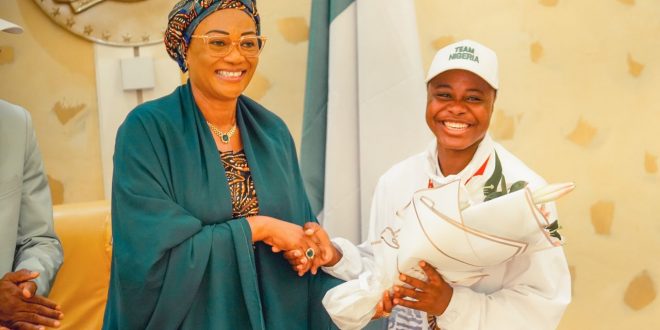 First Lady Oluremi Tinubu Celebrates Nigeria’s Paralympians, Hails Their Courage and World Record-Breaking Feats