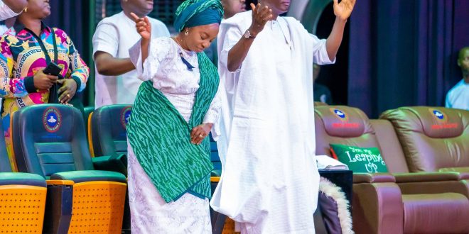 GOV. SANWO-OLU, THE FIRST LADY, PASTOR ADEBOYE ATTEND INDEPENDENCE DAY SERVICE AT RCCG HEADQUARTERS, REDEMPTION WAY, EBUTE METTA ON SUNDAY, OCTOBER 6, 2024