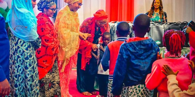 First Lady Oluremi Tinubu Hosts Children’s Christmas Brunch, Calls for Love and Unity