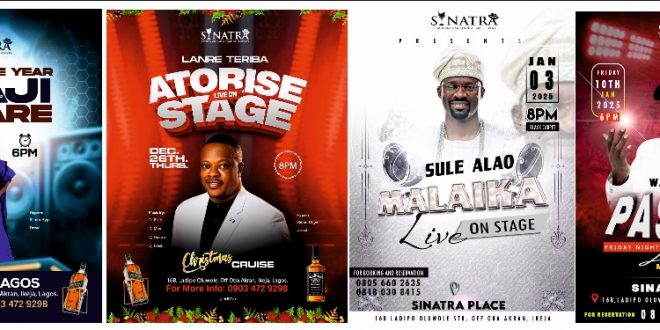 Sinatra Place to heat up Lagos with star-studded festive concerts