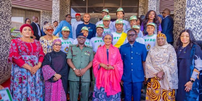 First Lady Oluremi Tinubu Commends Nigerian Youth as She Commissions NYSC Digital Museum and TV Studio